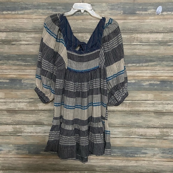 Free people all lined up gray mini dress - Picture 5 of 12